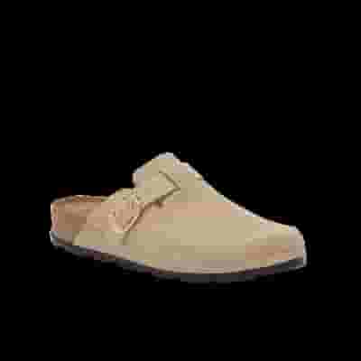 BORA CLOG LEASUE W DARK BEIGE 36