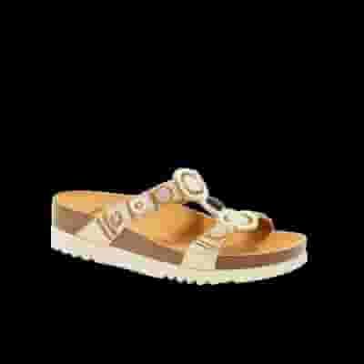 NEW BOGOTA' WEDGE TEXSAT W LIGHT GOLD/WHITE 39