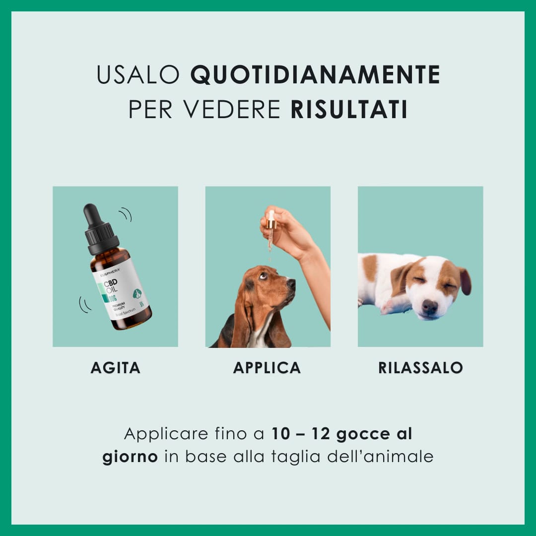 Eusphera CBD OIL DOG - Olio rilassante per cane