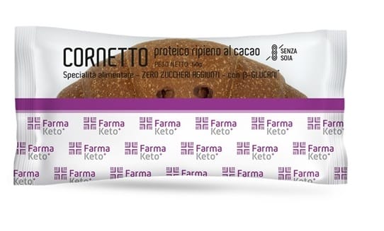 FARMAKETO CORNETTO RIPIENO CACAO 50 G CON EDULCORANTI