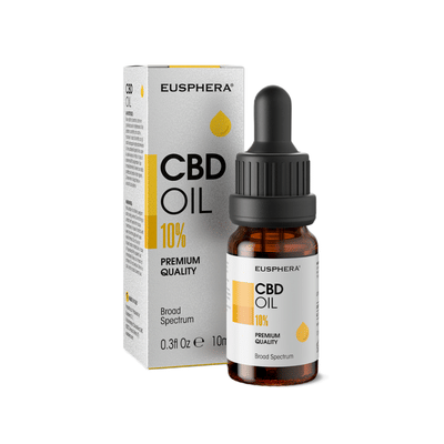 Eusphera CBD OIL 10% - Olio CBD naturale per un supporto in caso di stress e sonno irregolare