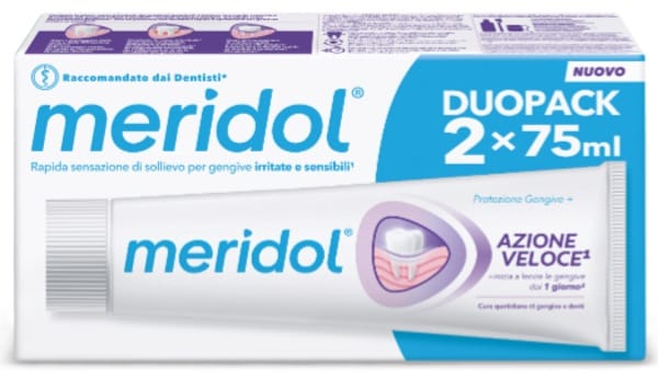 Meridol Dentifricio Azione Veloce 75 Ml Bitubo