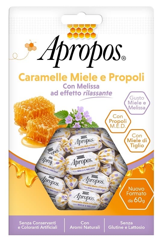 APROPOS CARAMELLE MIELE MELISSA 60 G SENZA GLUTINE SENZA LATTOSIO