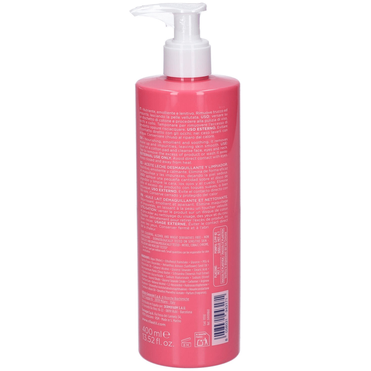 RILASTIL SKIN RESET OLIO LATTE STRUCCANTE DETERGENTE 400 ML