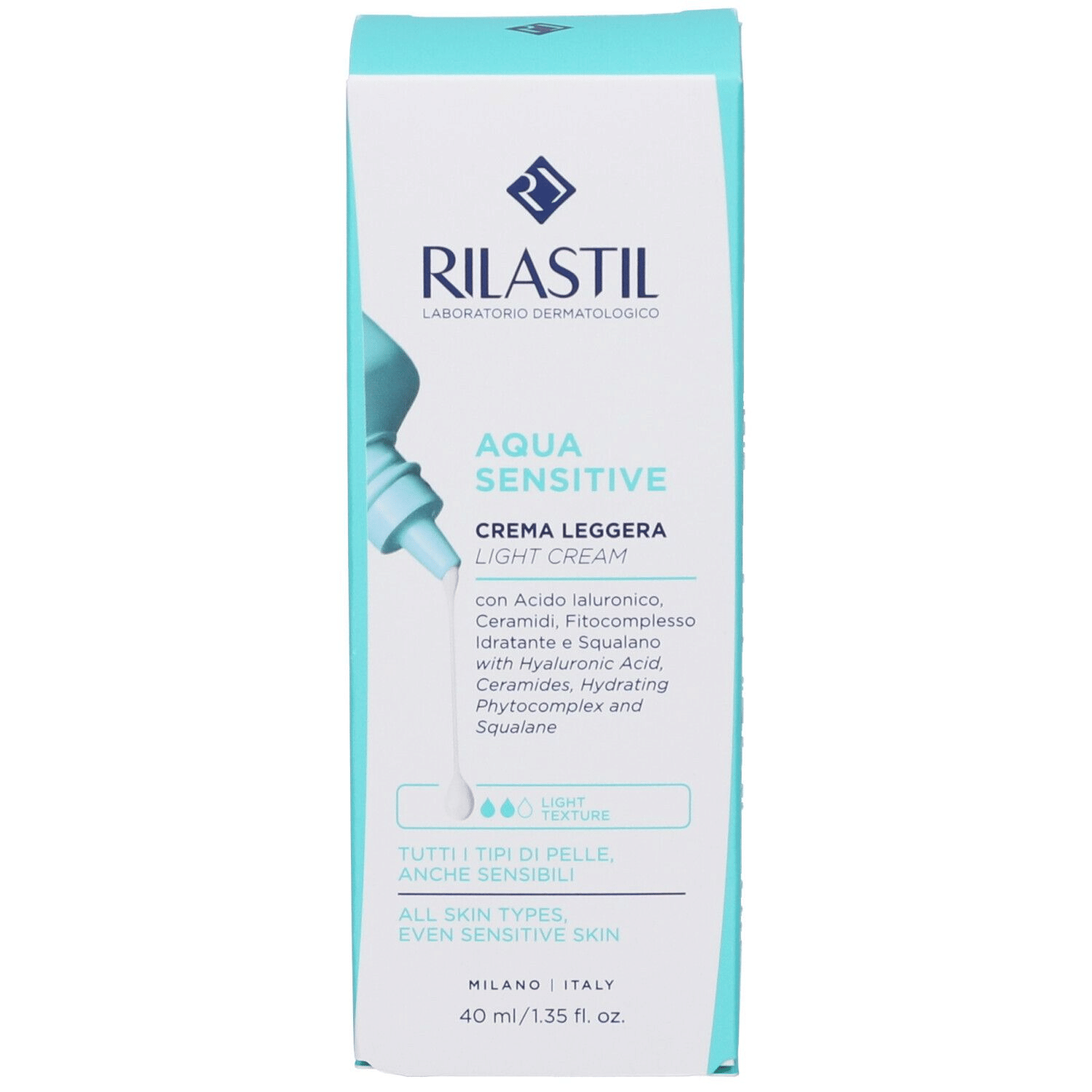 RILASTIL AQUA SENSITIVE CREMA LEGGERA 40 ML
