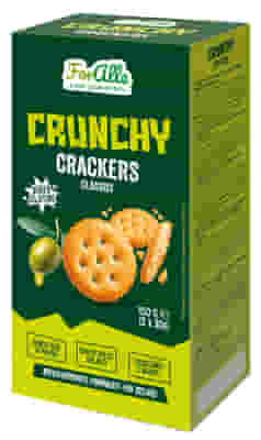 FORALLE CRUNCHY CRACKERS CLASSICI 5 BUSTINE X 30 G SENZA OLIO DI PALMA, GUSTO DOLCE SALATO
