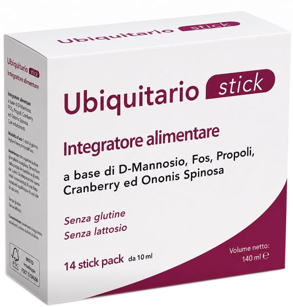 UBIQUITARIO 14 STICK PACK DA 10 ML SENZA GLUTINE SENZA LATTOSIO