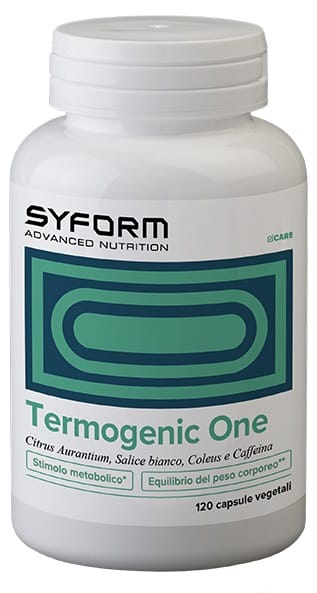 TERMOGENIC ONE 120 CAPSULE SENZA GLUTINE NATURALMENTE PRIVO DI LATTOSIO