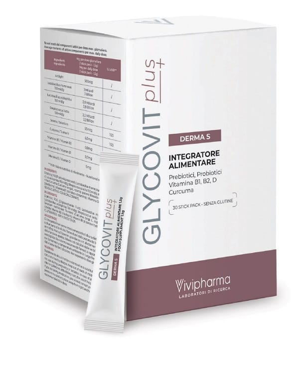 GLYCOVIT PLUS DERMA S 30 STICK PACK SENZA GLUTINE CON EDULCORANTE