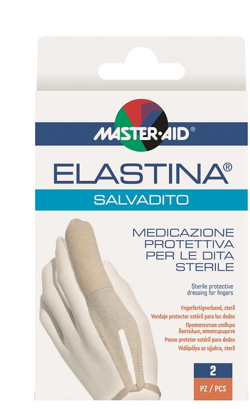 Master Aid Elastina Salvadito Medicazione Protettiva Dita Sterile 2 Pezzi