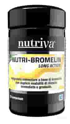 NUTRIVA BROMELIN LONG ACTION 30 COMPRESSE 1000 MG SENZA GLUTINE NATURALMENTE PRIVO DI LATTOSIO