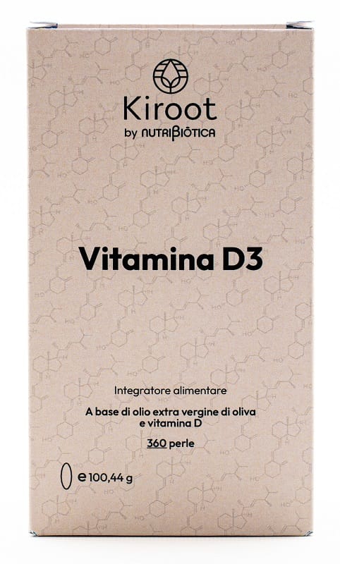 KIROOT BY NUTRIBIOTICA VITAMINA D3 360 PERLE SENZA GLUTINE SENZA LATTOSIO