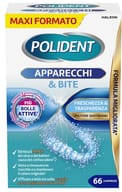 POLIDENT APPARECCHI & BITE PULITORE QUOTIDIANO 66 COMPRESSE