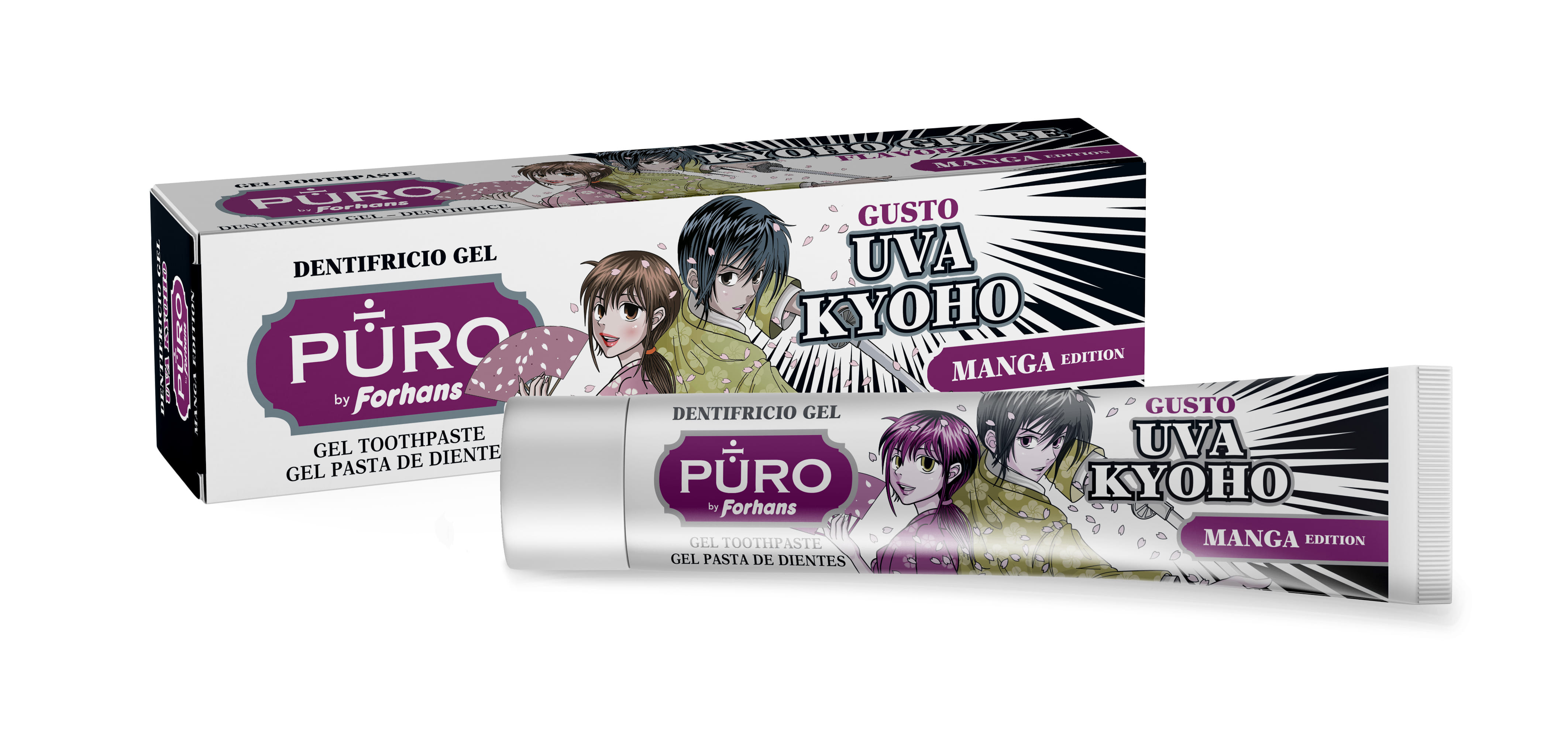 PURO FORHANS DENTIFRICIO GEL MANGA UVA KYOHO 75 ML