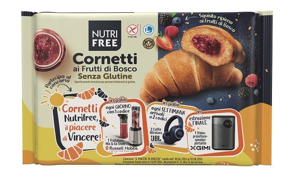 NUTRIFREE CORNETTI AI FRUTTI DI BOSCO PROMO 6 PEZZI 240 G