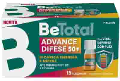 BETOTAL ADVANCE DIFESE 50+ 15 FLACONCINI DA 7 ML AROMA NATURALE ARANCIA CON EDULCORANTI SENZA ZUCCHERI SENZA GLUTINE NATURALMENTE PRIVO DI LATTOSIO