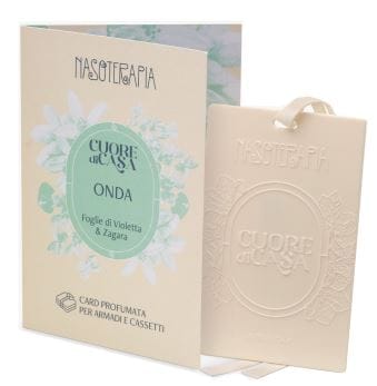 NASOTERAPIA CARD PROFUMATA SINGOLA ONDA DI FOGLIE DI VIOLETTA E ZAGARA