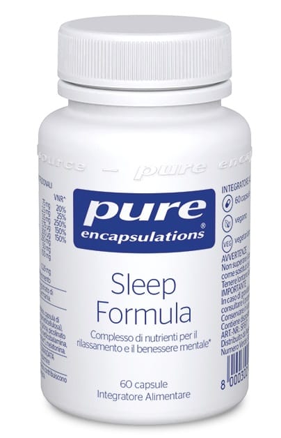 PURE ENCAPSULATIONS SLEEP FORMULA 60 CAPSULE SENZA GLUTINE