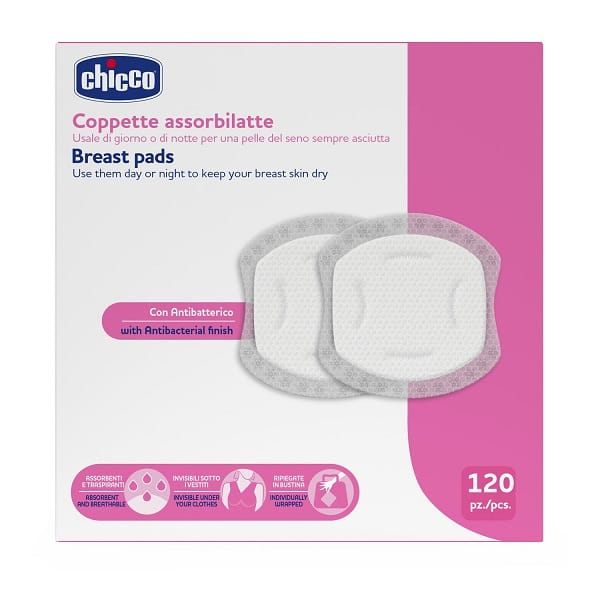 CHICCO COPPETTE ASSORBILATTE 120 PEZZI 2026