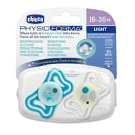 CHICCO SUCCHIETTO LIGHT LUMI SILICONE 16-36M 2 PEZZI