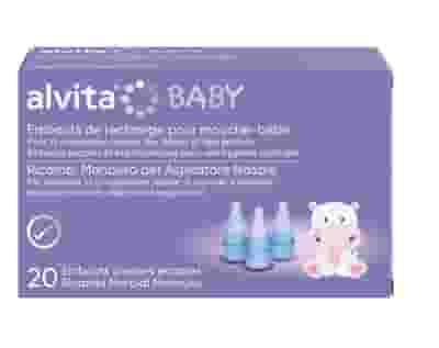 ALVITA RICAMBI MORBIDI MONOUSO ASPIRATORE NASALE 20 PEZZI