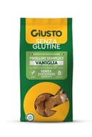 GIUSTO SENZA GLUTINE FROLLINI SEMPLICI ALLA VANIGLIA SENZA ZUCCHERI AGGIUNTI 200 G VEGAN, SENZA UOVA E NATURALMENTE PRIVO DI LATTOSIO, CON EDULCORANTE