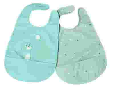 CHICCO BAVAGLINA PAPPA AZZURRO 6M+ 2 PEZZI