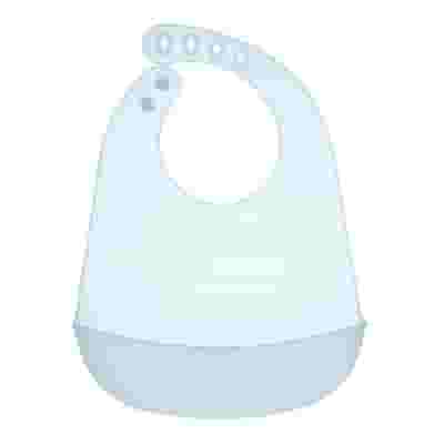 CHICCO EASY ROLL BIB BAVAGLINO IN SILICONE CON TASCA AZZURRO