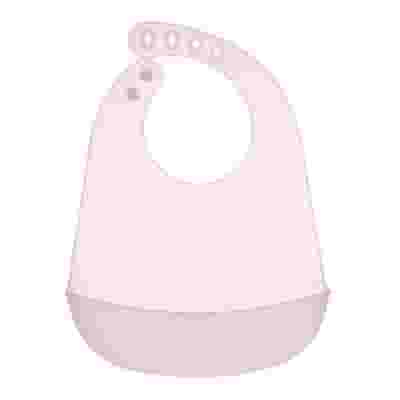 CHICCO EASY ROLL BIB BAVAGLINO IN SILICONE CON TASCA ROSA