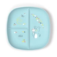 CHICCO PIATTO PORZIONATO AZZURRO 12M+