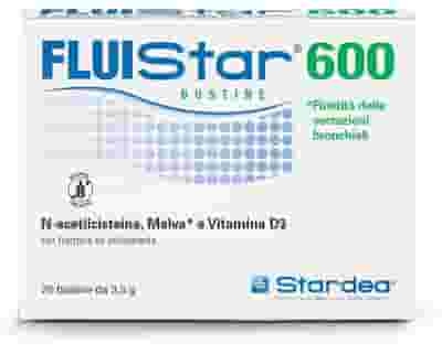 FLUISTAR 600 20 BUSTINE DA 3,5 G CON FRUTTOSIO ED EDULCORANTE SENZA GLUTINE