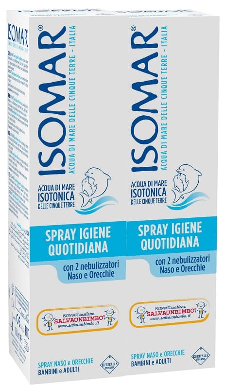 ISOMAR NASO SPRAY IGIENE QUOTIDIANA 100 ML 2 PEZZI