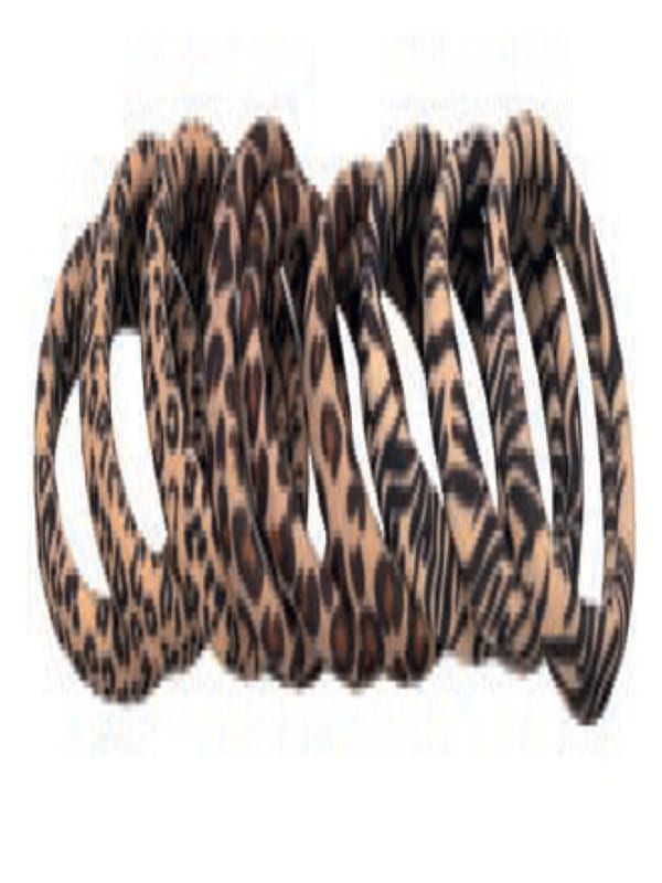 BJC003 ELASTICI CAPELLI MACULATI BE 6 PEZZI