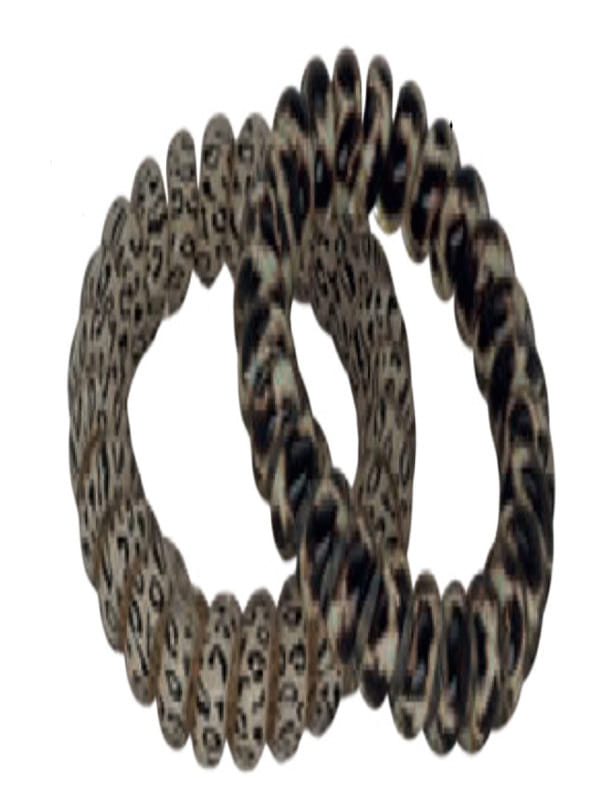 BJC004 ELASTICI CAPELLI MOLLA MACULATI 2 PEZZI