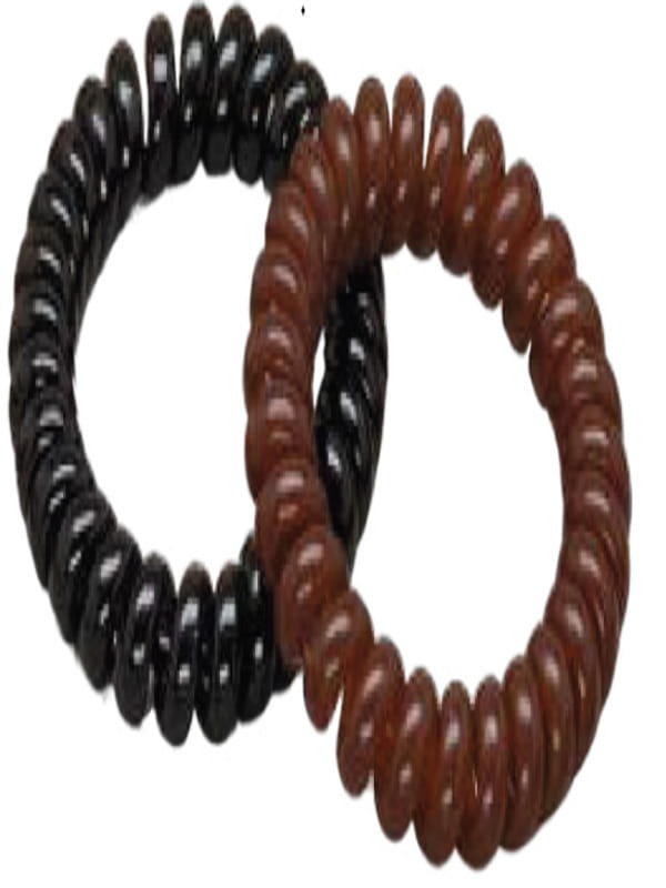 BJC020 ELASTICI CAPELLI MOLLA NEUTRI 2 PEZZI