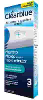 CLEARBLUE TEST GRAVIDANZA RILEVAZIONE RAPIDA 3 PEZZI