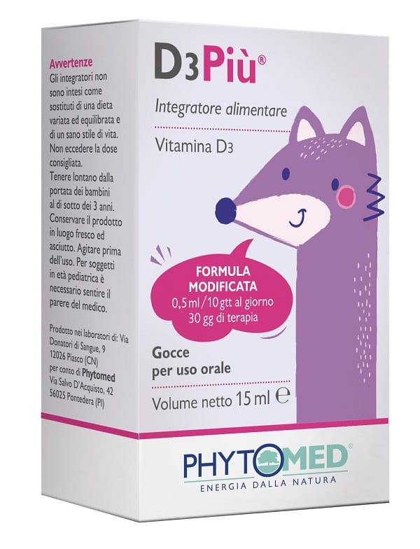D3PIU' FORMULA MODIFICATA GOCCE ORALE 15 ML