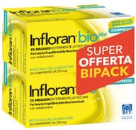 INFLORAN BIO PLUS 20 COMPRESSE BIPACK CON EDULCORANTI