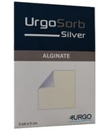 MEDICAZIONE ALGINATO A BASE D'ARGENTO URGOSORB SILVER 5X5 CM 10 PEZZI