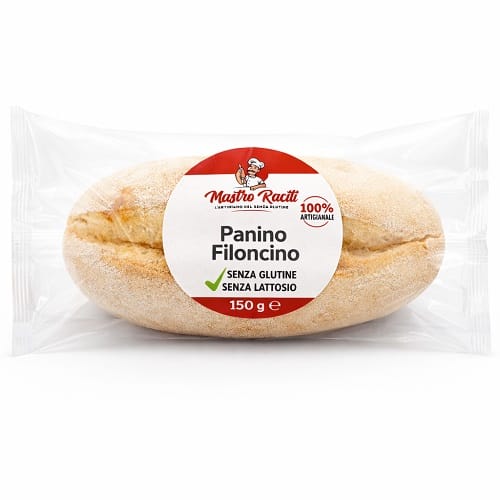 MASTRO RACITI PANINO FILONCINO 150 G SENZA GLUTINE SENZA LATTOSIO
