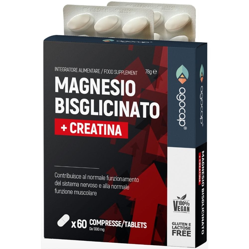 AGOCAP MAGNESIO BISGLICINATO + CREATINA 60 COMPRESSE