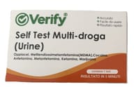 VERIFY SELF TEST MULTI-DROGA URINE RILEVAZIONE QUALITATIVA MOLTEPLICI DROGHE E METABOLITI DI DROGHE