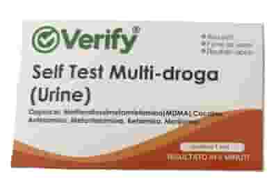 VERIFY SELF TEST MULTI-DROGA URINE RILEVAZIONE QUALITATIVA MOLTEPLICI DROGHE E METABOLITI DI DROGHE