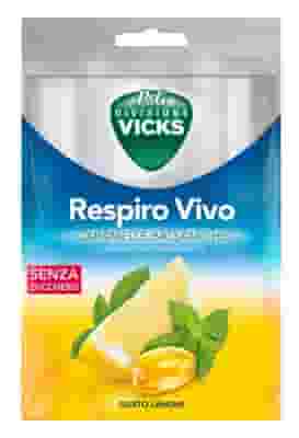 VICKS RESPIRO VIVO CARAMELLE BALSAMICHE LIMONE 72 G CON EDULCORANTI