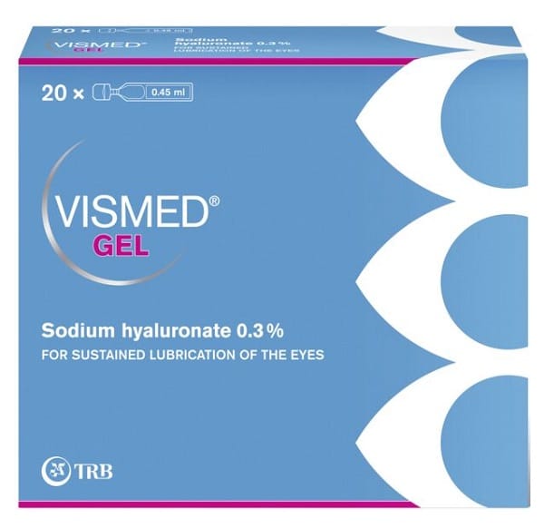 COLLIRIO LUBRIFICANTE VISMED GEL ACIDO IALURONICO 0,3% 20 FIALETTE X 0,45 ML