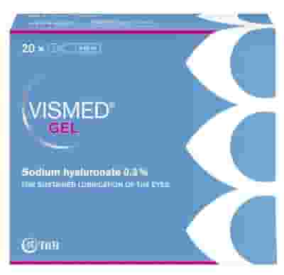COLLIRIO LUBRIFICANTE VISMED GEL ACIDO IALURONICO 0,3% 20 FIALETTE X 0,45 ML