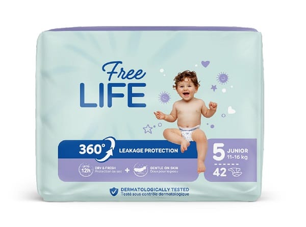 FREELIFE SIRIUS PANNOLINI JUNIOR 42 PEZZI