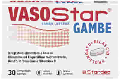 VASOSTAR GAMBE 30 COMPRESSE BISTRATO SENZA GLUTINE SENZA LATTOSIO