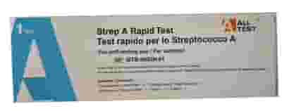 TEST ANTIGENICO RAPIDO ALLTEST STREP A RILEVAZIONE QUALITATIVA ANTIGENI STREPTOCOCCO A NEI CAMPIONI DI TAMPONE FARINGEO AUTO RACCOLTI