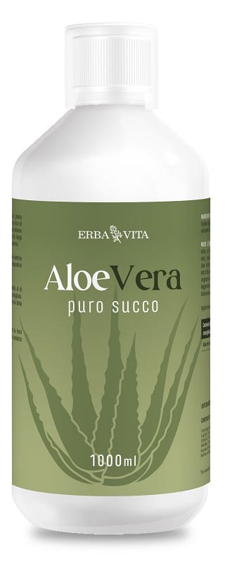 ALOE VERA PURO SUCCO 1000 ML SENZA GLUTINE NATURALMENTE PRIVO DI LATTOSIO